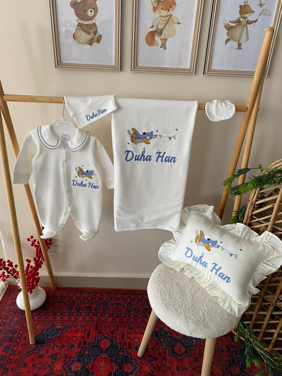 Duha Han Soft Penye Hastane Çıkışı Seti