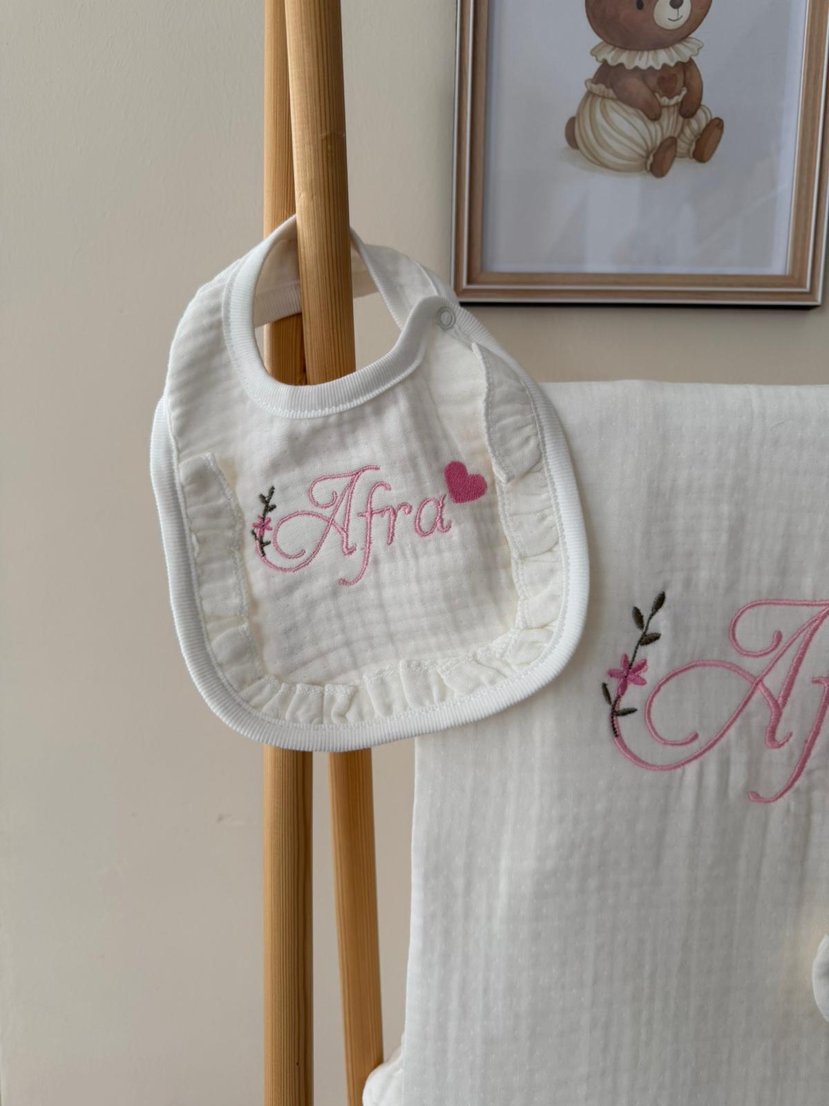 12 Parça Dolu Dolu Yenidoğan Hastane Çıkışı Seti Nakışlı