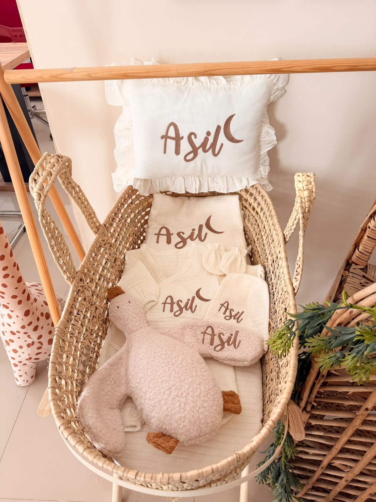 Kişiye Özel Müslin Hastane Çıkış Seti
